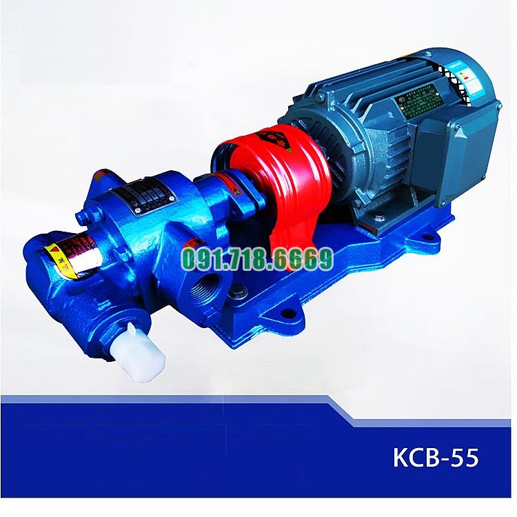 Bơm bánh răng vật liệu  gang thép áp suất 3.3 kg/cm2 model KCB55
